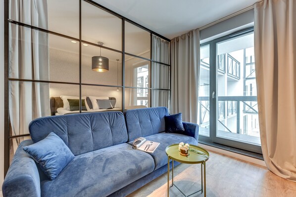 Apartment, 1 Schlafzimmer, Balkon | 1 Schlafzimmer, Bettwäsche