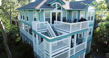 Feeling FrippSea - Marsh Views - 4 Bedroom - 2 Golf Carts - Amenity Cards