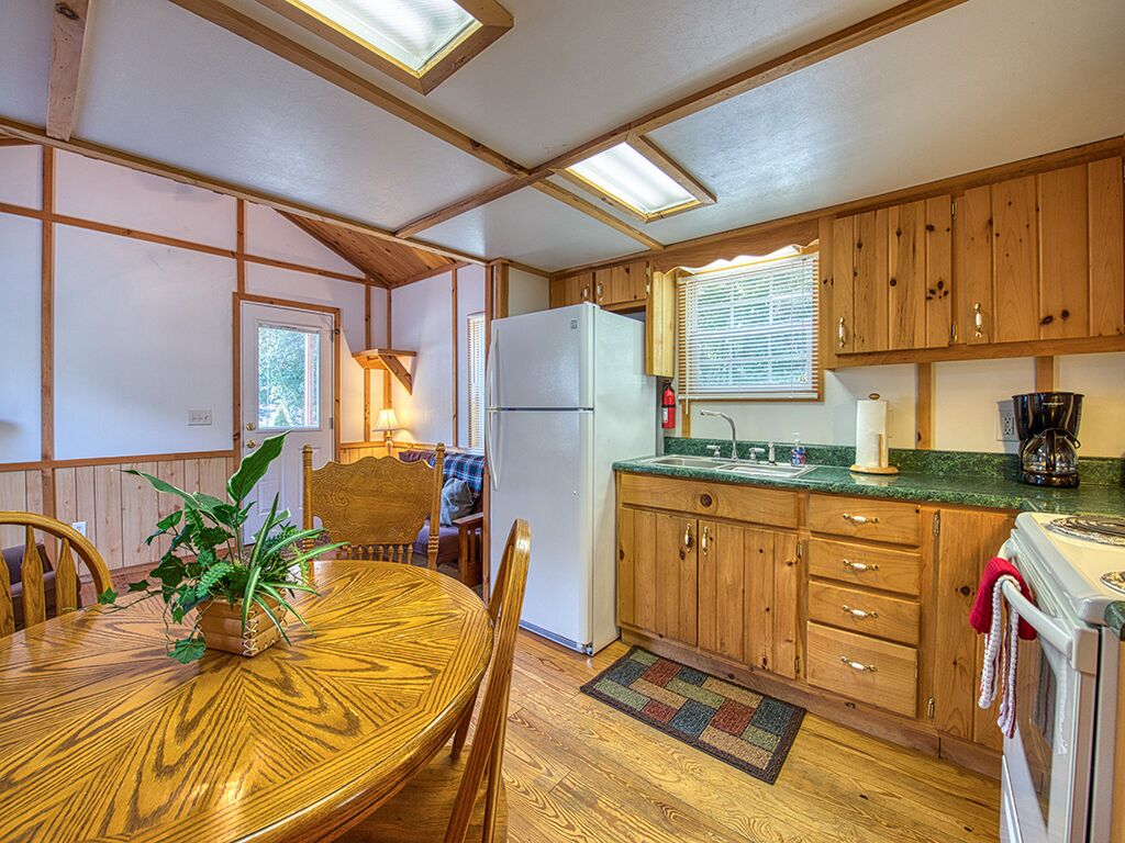 Raccoon Run, Tiny Log Cabin (#5)  - Once thru the fence, 1st Cabin on left