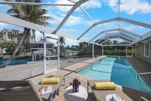 A heated pool - Waterfront Home in Olde Marco | Pool/Kayaks (Marco Island)
