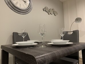 Apartment | Private kitchen | Fridge, microwave, oven, stovetop