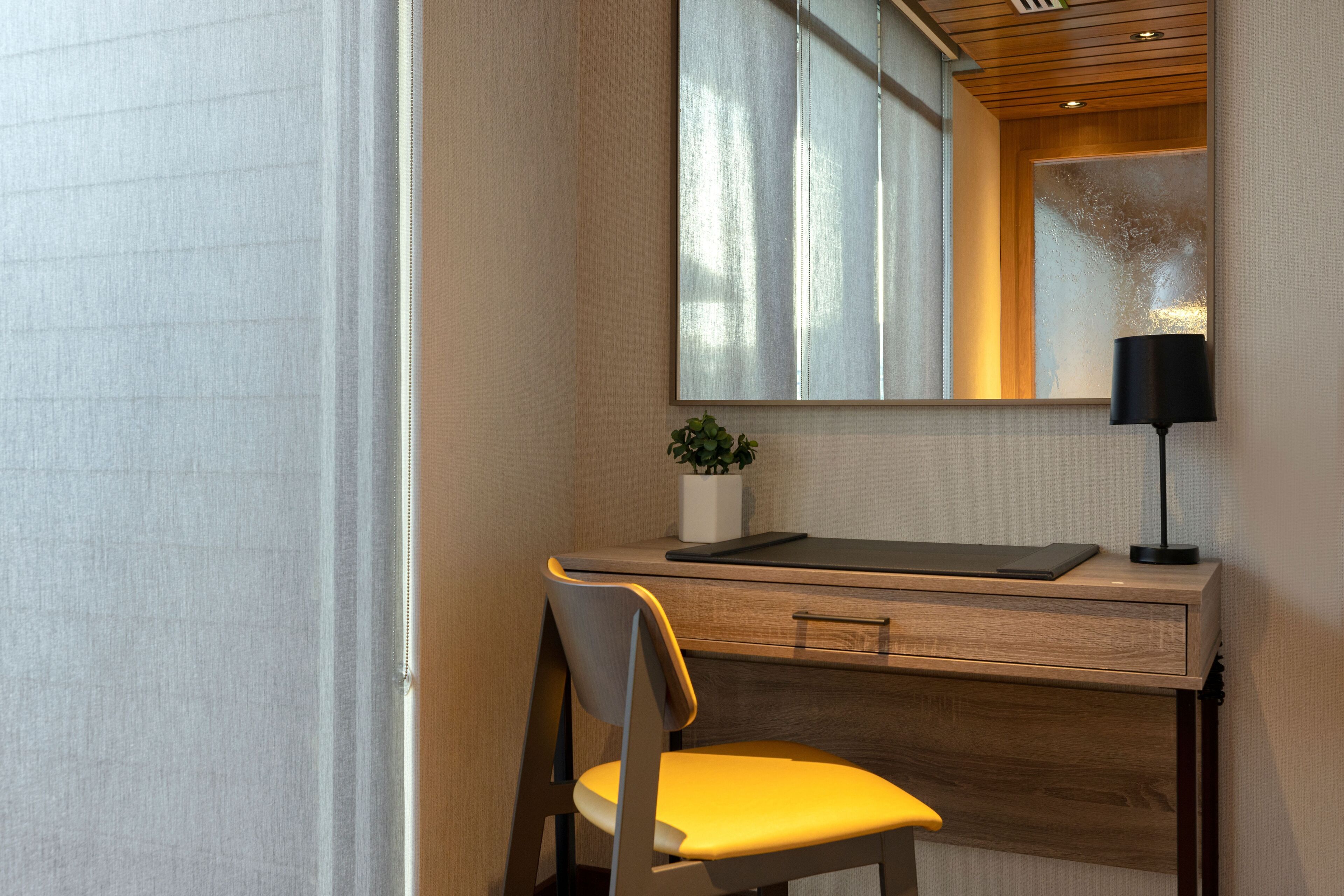 suite, 1 king bed with sofa bed | premium bedding, desk, laptop workspace, iron/ironing board