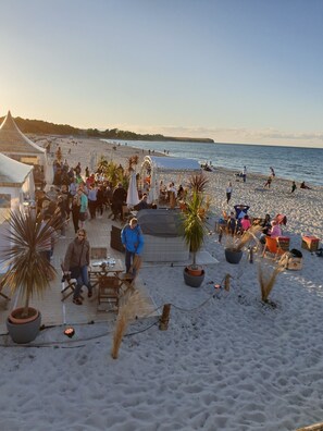 Accommodatie ligt op het strand