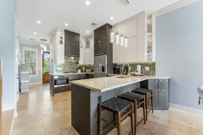 Oven, stovetop, dishwasher, toaster