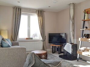 Fernseher, Kamin