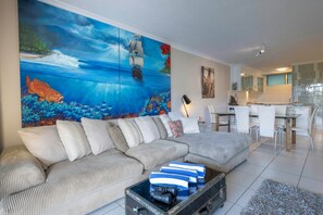 Living area - Poinciana Lodge 103 (Hamilton Island)