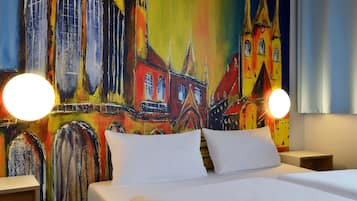 Doppelzimmer | Schreibtisch, schallisolierte Zimmer, kostenloses WLAN, BettwÀsche