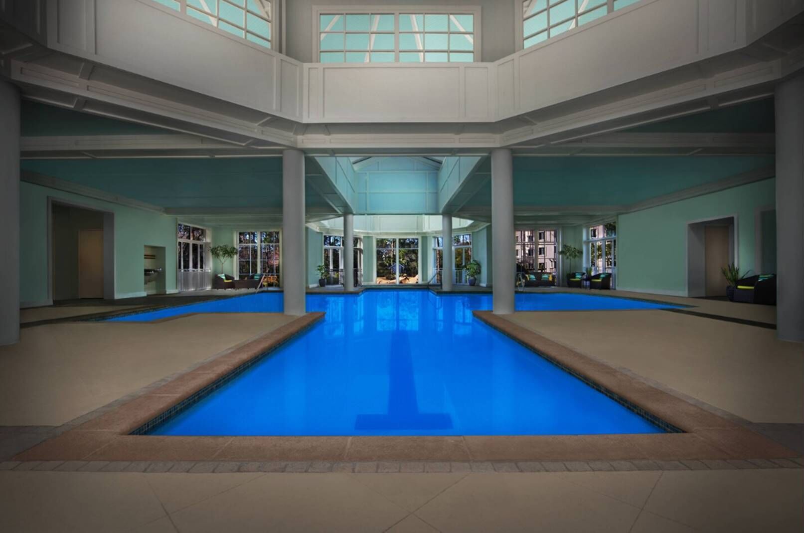 Indoor pool, outdoor pool