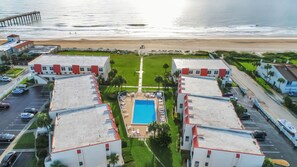 Exterior - Deluxe ocean-view, poolside, first floor flat with 2 bedrooms, 2 baths (St. Augustine Beach)