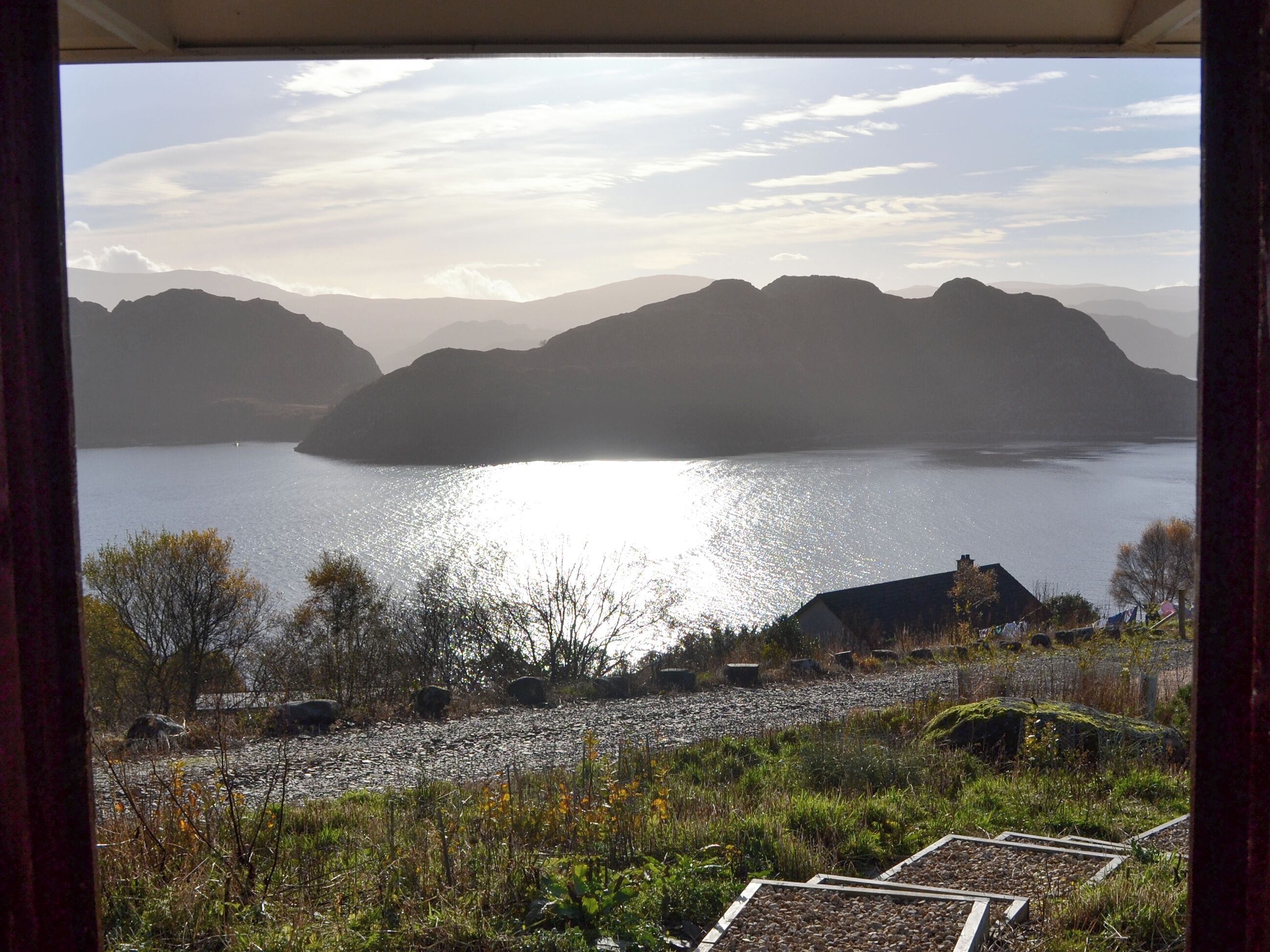 Blick von der Unterkunft