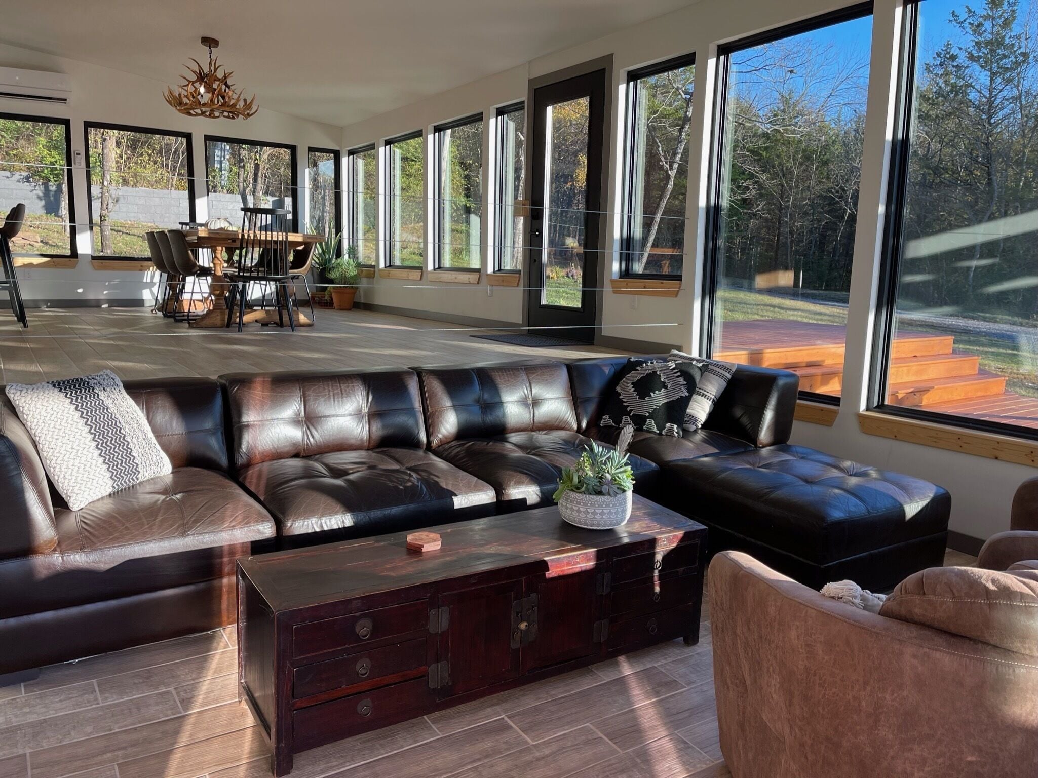 TV connectée, cheminée