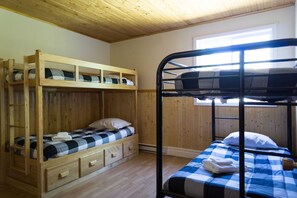 4 chambres, bureau, Wi-Fi, literie fournie