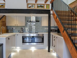 Dishwasher, highchair, cookware/dishes/utensils