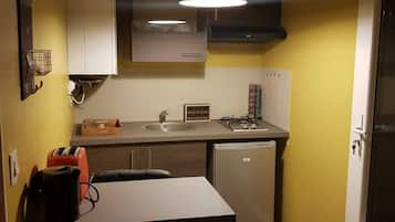 Frigorífic, microones, placa de cuina i cafetera i tetera