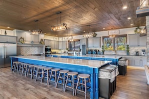 Private kitchen - Grand LeConte Lodge | 21BR Luxury Estate w/ Pool, Theater, Arcade, Sleeps 96 (Pigeon Forge)