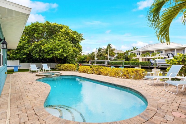 A heated pool