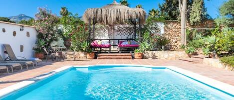 Una piscina riscaldata