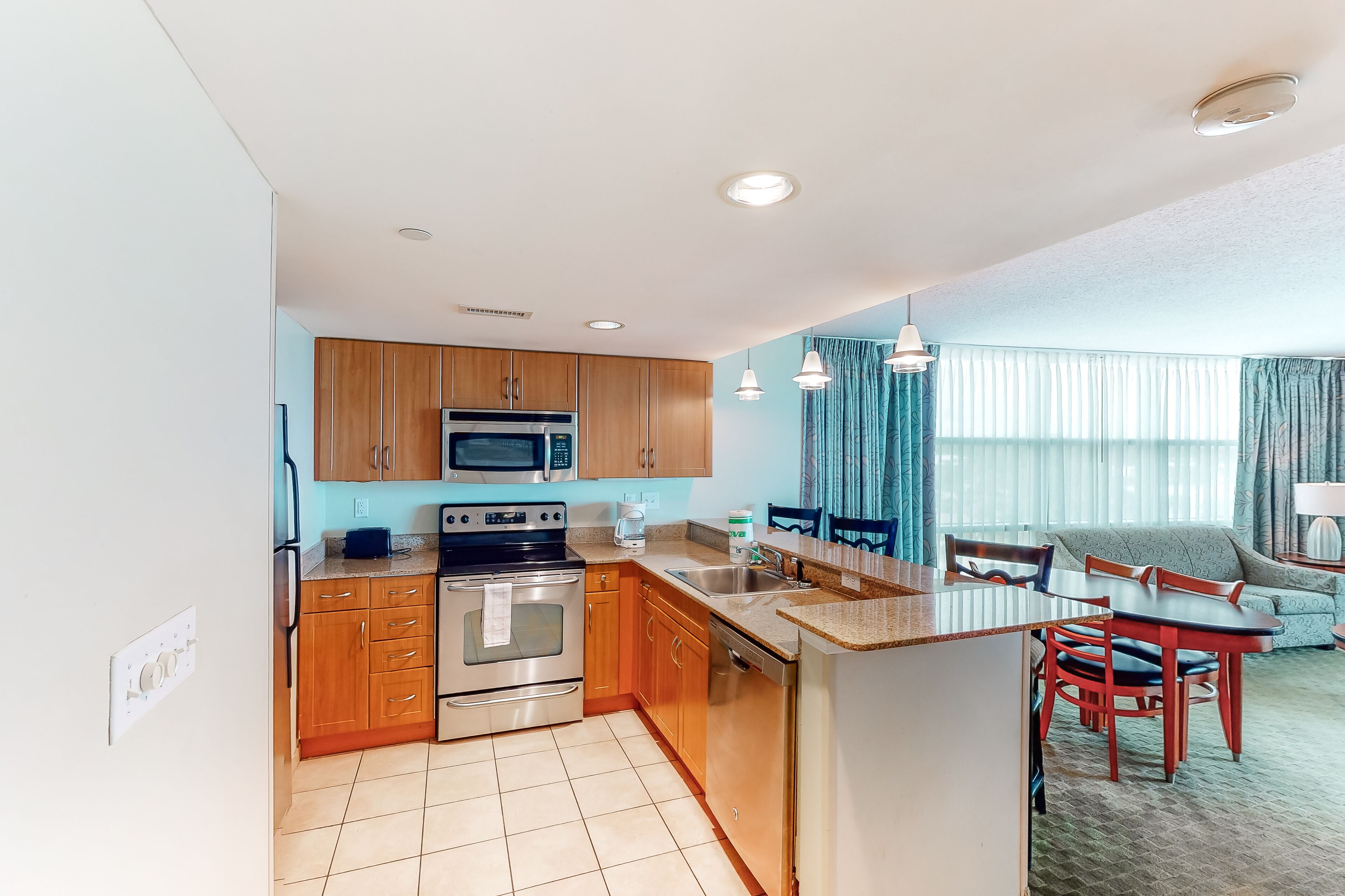 Stunning Beach Getaway w/ Ocean View, Shared Pool, Lazy River, & Central AC!