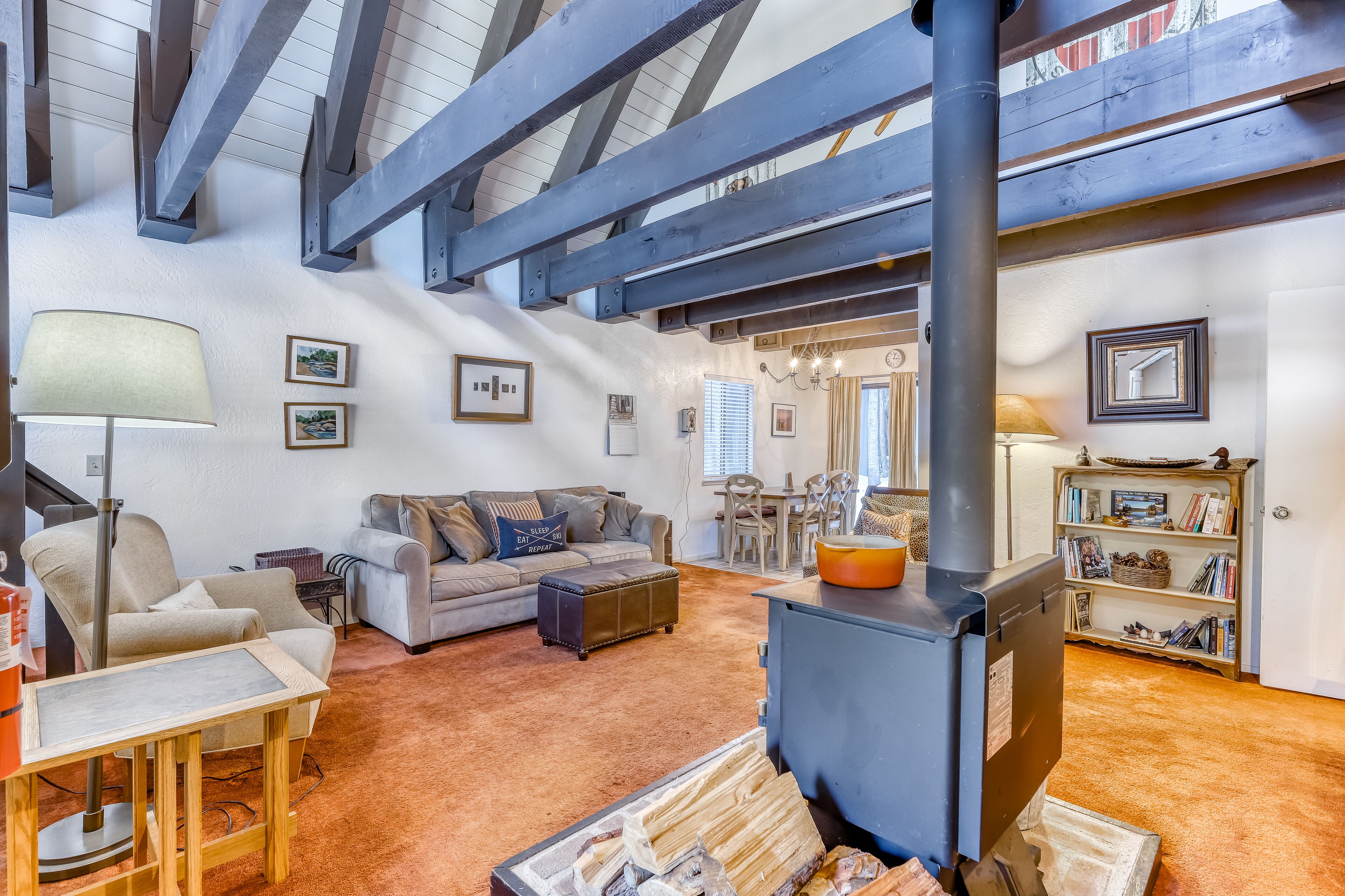 Dog-friendly home with free WiFi, private washer/dryer, and wood stove!