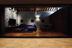 50-inch flat-screen TV with digital channels, TV