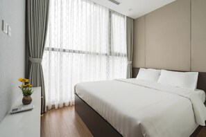Departamento, 1 habitación | Ropa de cama de alta calidad y camas con efecto memoria 