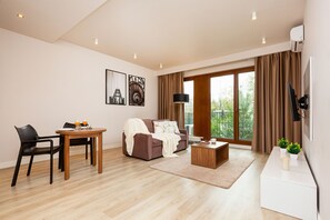 Apartment, 1 Bedroom, Balcony | Living area - Apartments Warsaw Magazynowa by Renters (Warsaw)