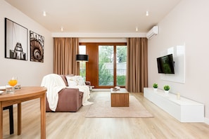 Apartment, 1 Bedroom, Balcony | Living area - Apartments Warsaw Magazynowa by Renters (Warsaw)