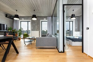 Apartment, 1 Bedroom, Balcony | Living area - Apartment Praga Center by Renters (Warsaw)