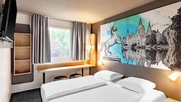 Roupas de cama premium, escrivaninha, quartos à prova de som