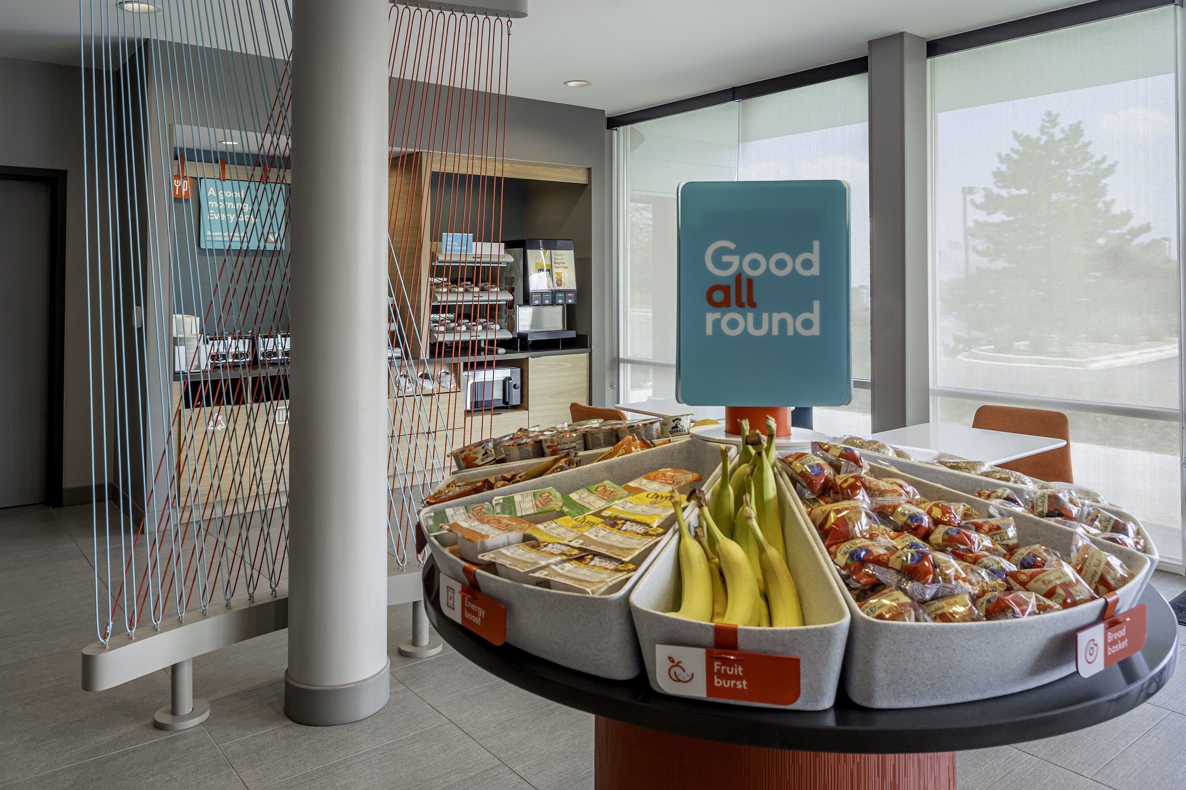 Free daily on-the-go breakfast