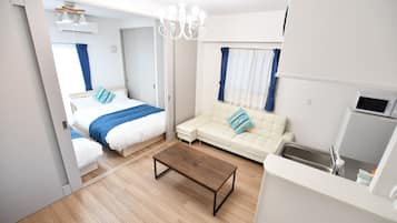 1 bedroom, desk, blackout curtains, free WiFi