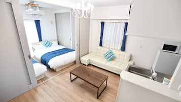 Basic Quadruple Room, Non Smoking | Desk, free WiFi, bed sheets