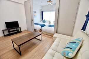 基础公寓 | 办公桌、遮光窗帘、免费 WiFi、床单