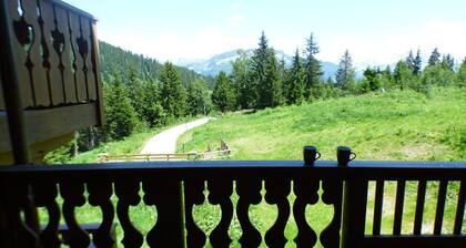 Appartement cosy 5 piĂšces 8 pers, balcon, garage, proche forĂȘt et massif du Beaufortain