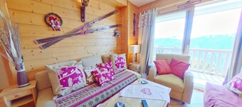 3-Bedroom Apartment 8 pers Les Saisies with Balcony
