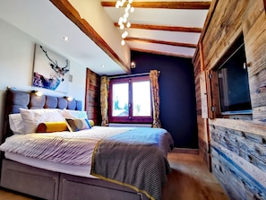4 bedrooms, free WiFi - Cozy chalet with fireplace and parking, for 8 people (Les Gets)
