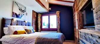 Chalet acogedor con chimenea y parking, para 8 personas