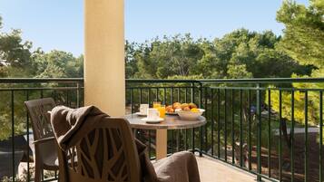 Uitzicht vanaf balkon