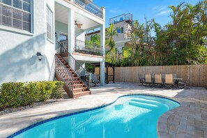 Una piscina riscaldata