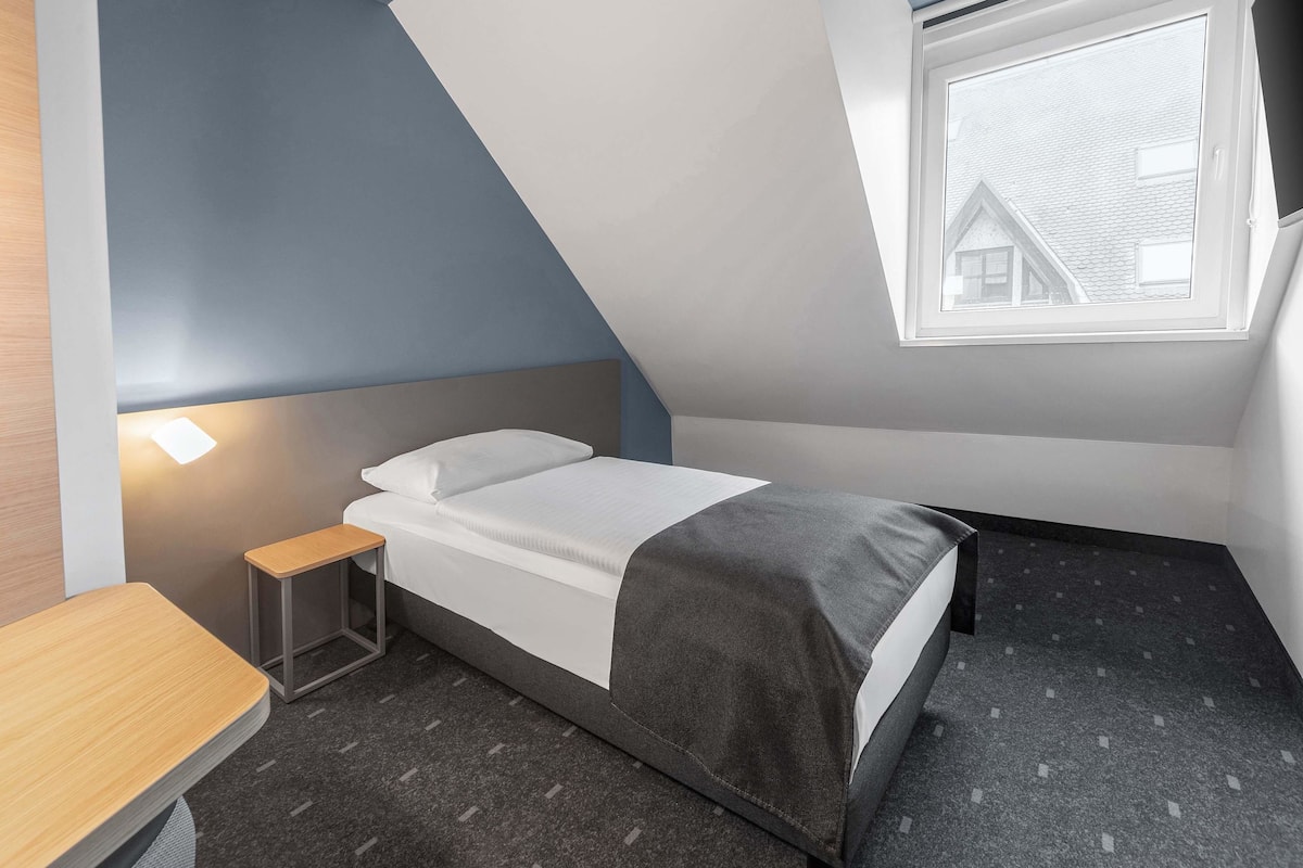 Single Room | Hypo-allergenic bedding, desk, soundproofing, free WiFi