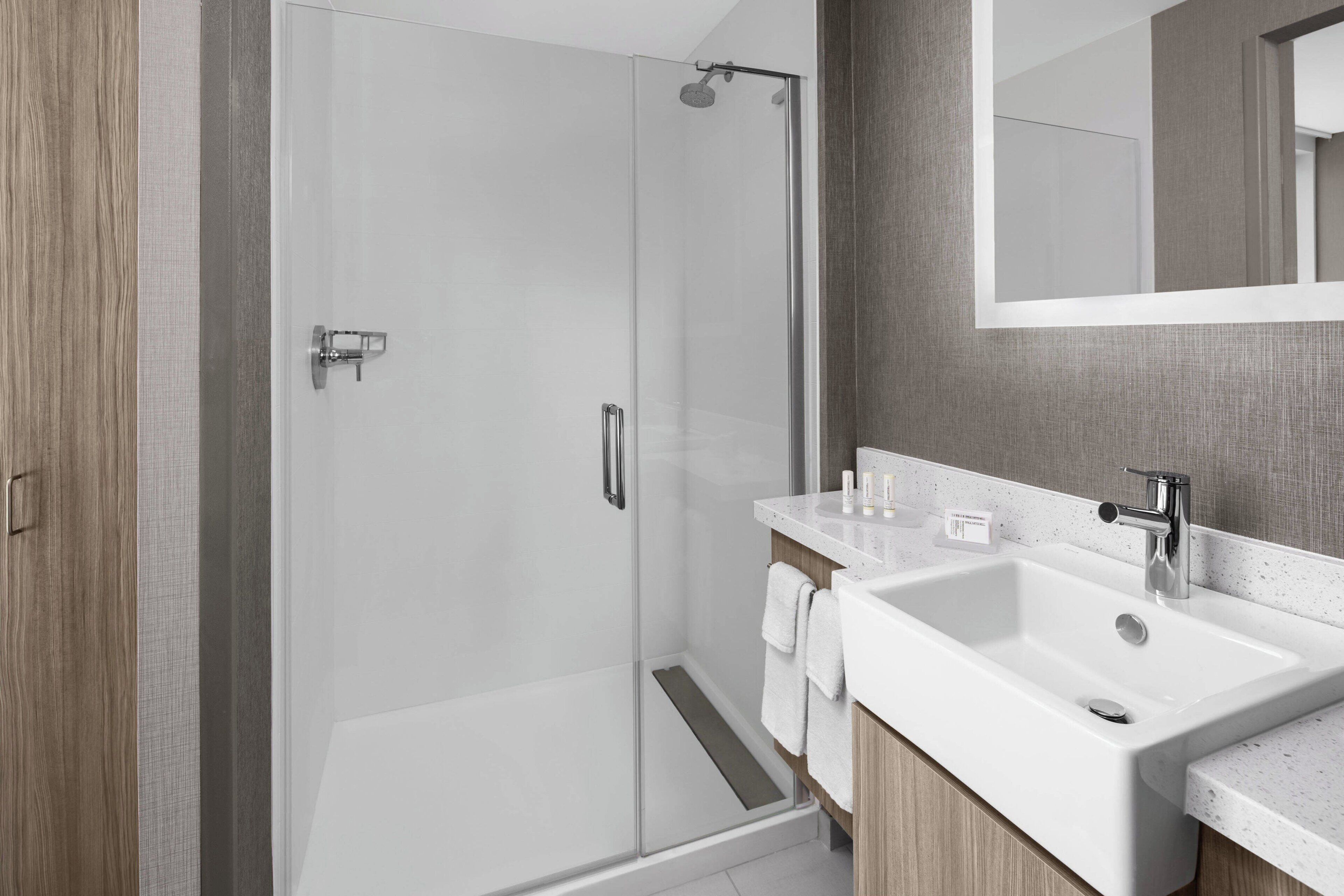 free toiletries, hair dryer, towels, soap