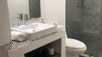 Hair dryer, towels