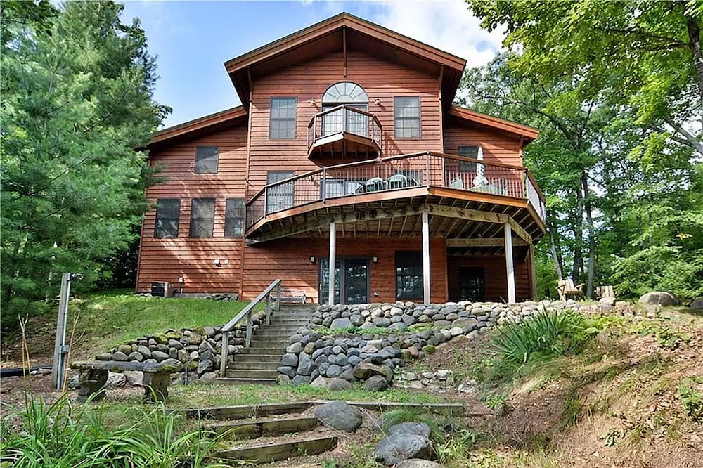 Custom Built Luxury Home On Big Round Lake With Game Room and Open Floor Plan