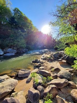 Blick von der Unterkunft
