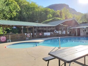 Outdoor pool, open 11:00 AM to 9:00 PM, sun loungers
