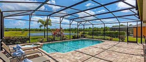 A heated pool