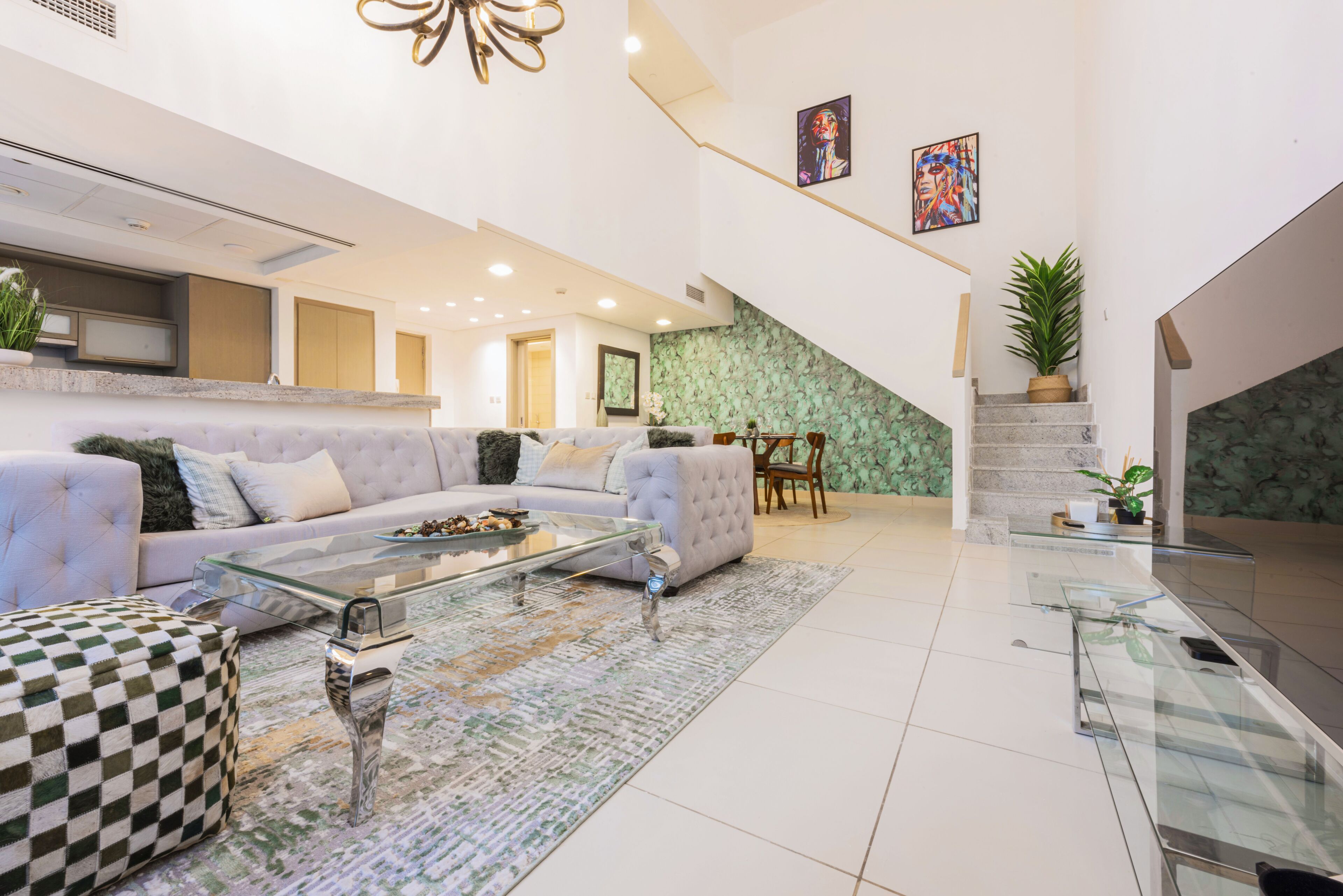 Apartamento clássico, 1 quarto | Sala de estar | TV LED