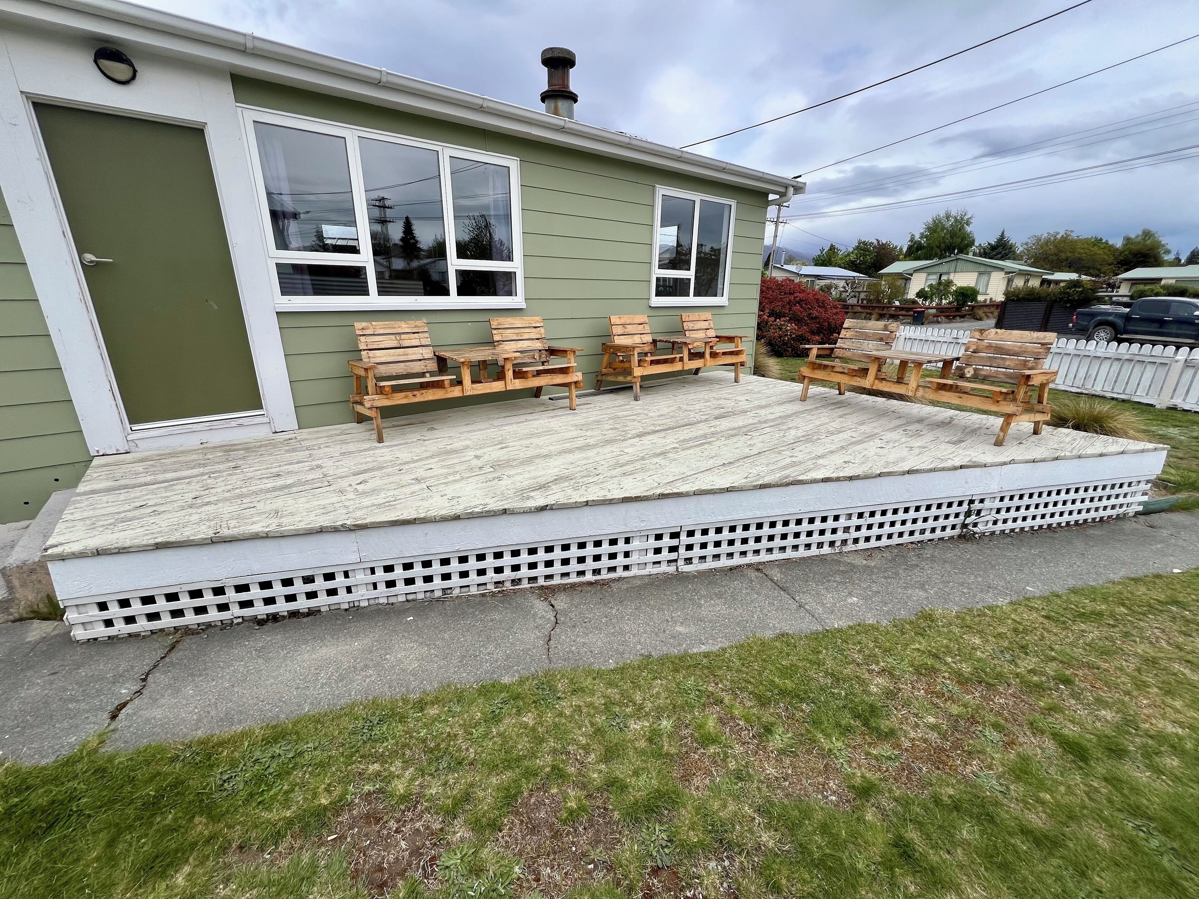 屋外ダイニングエリア