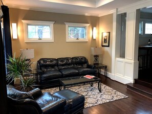 TV, DVD player, books