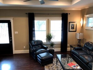 TV, DVD player, books